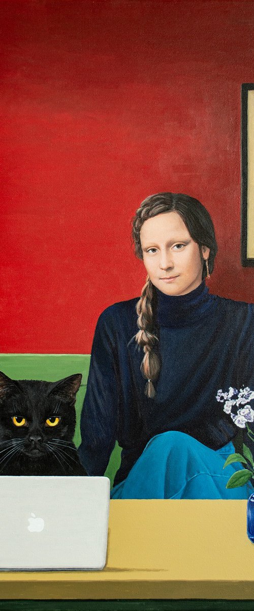The Cat Read the Emails First by Nataliya Bagatskaya