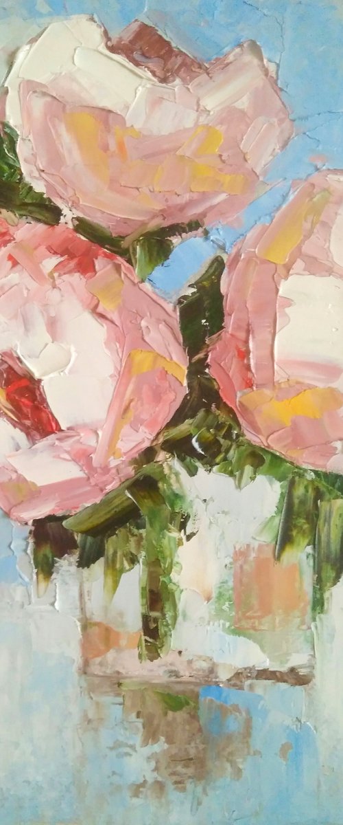 Peonies in a vase by Yulia Berseneva
