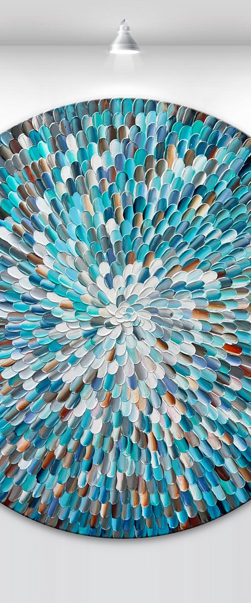 'Crystalus VII' - 36x36” by Tatiana Georgieva