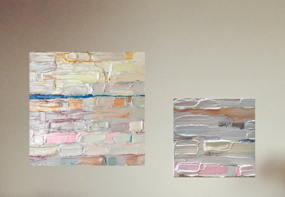 Diptych '#4' and '#5' from the series 'Just Brushstrokes' set of 2 artworks