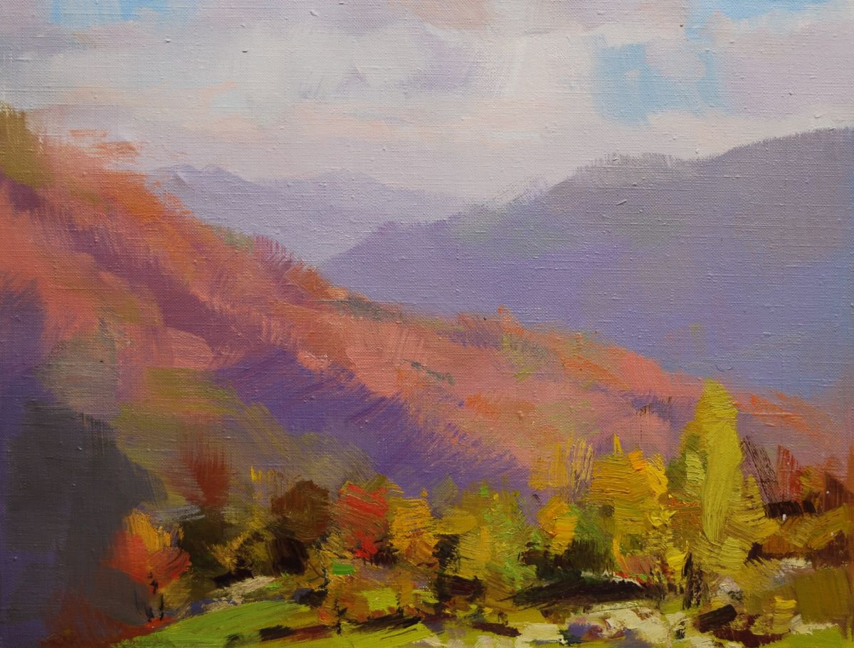 389l14 Colourful landscape art Mountanious Heat by Yuri Pysar
