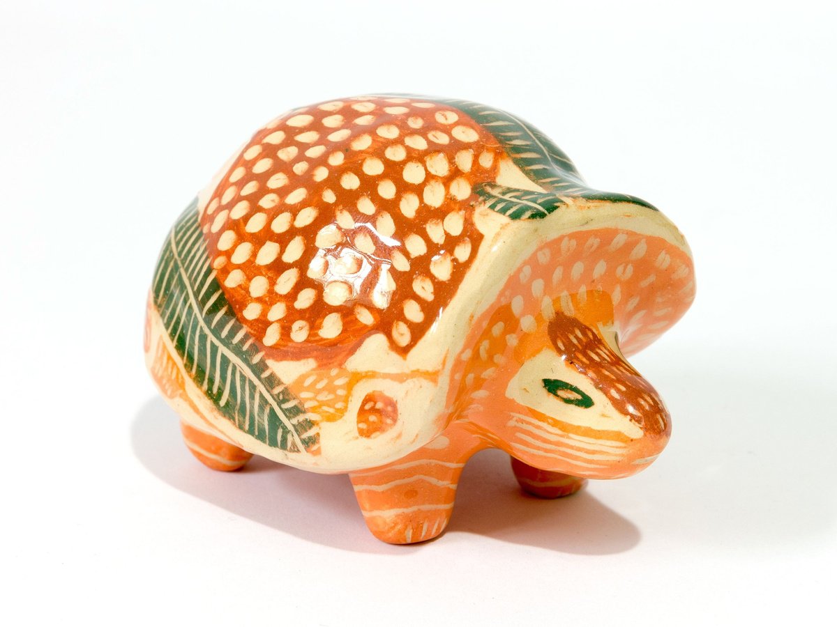 Ceramic sculpture Turtle 8.5 x 6 x 6 cm by Yuliia Dunaieva