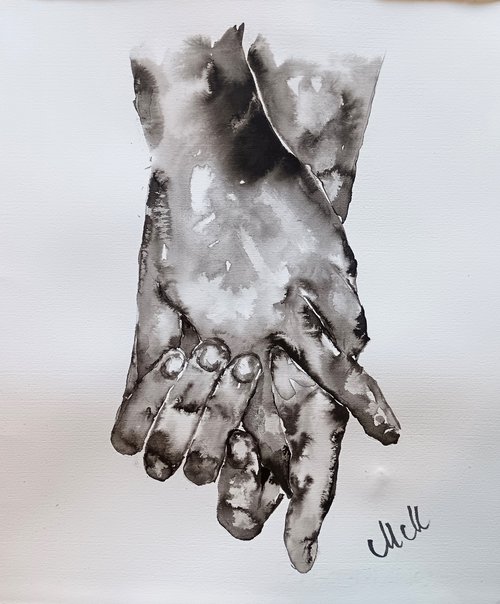 Hands in love I by Mateja Marinko