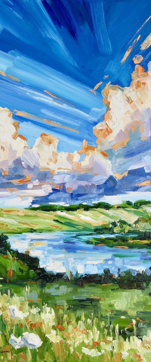 Summer Clouds over the Hills by Liza Illichmann