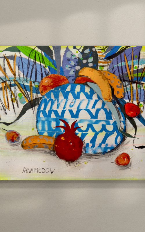 Still life Blue by YANA MEDOW