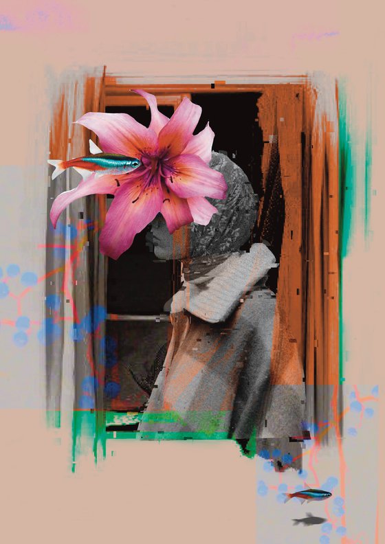 Human emotion on window