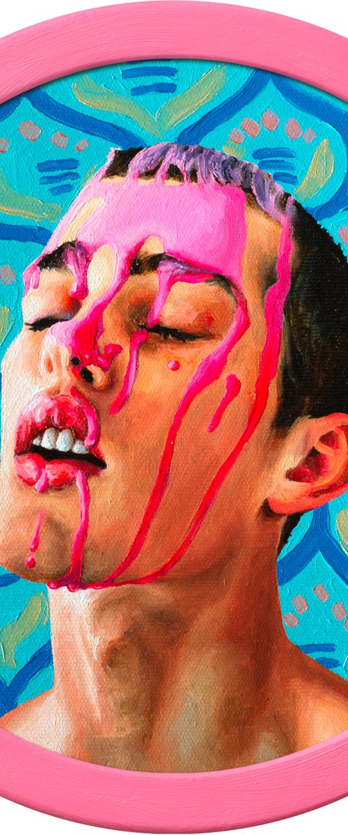 Pink on the Face 1 by Oleksandr Balbyshev