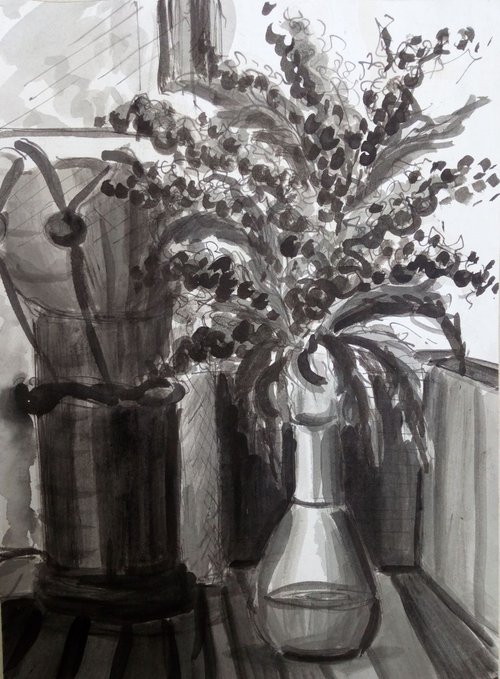 mimosis and tam-tam drum by Sara Radosavljevic