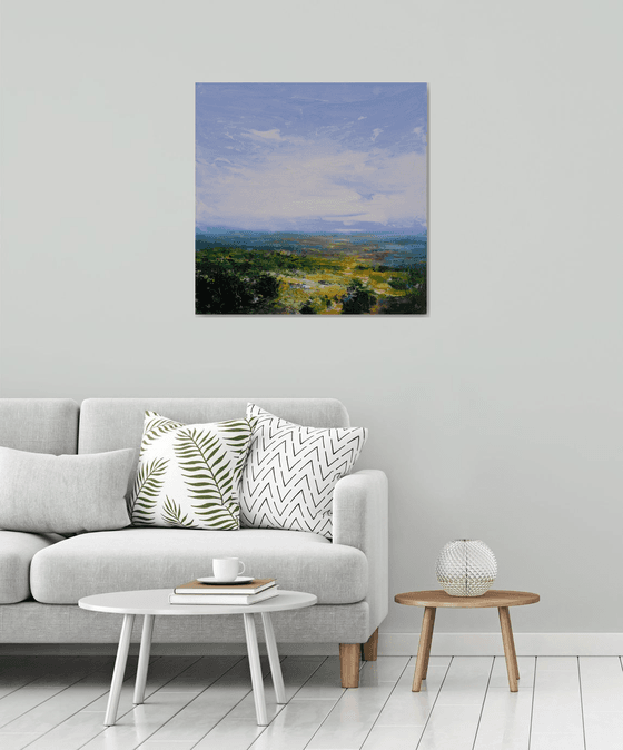 " Where Heaven Touches the Earth " Large Painting !!! 80x80cm....SPECIAL PRICE!!!