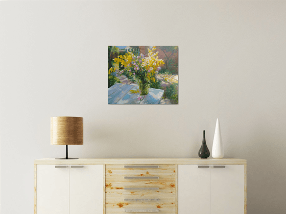 Wildflowers on a table