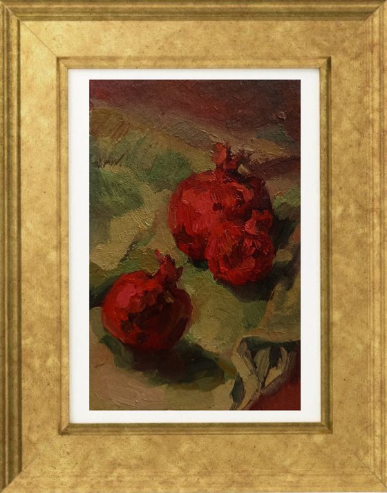 Red pomegranates