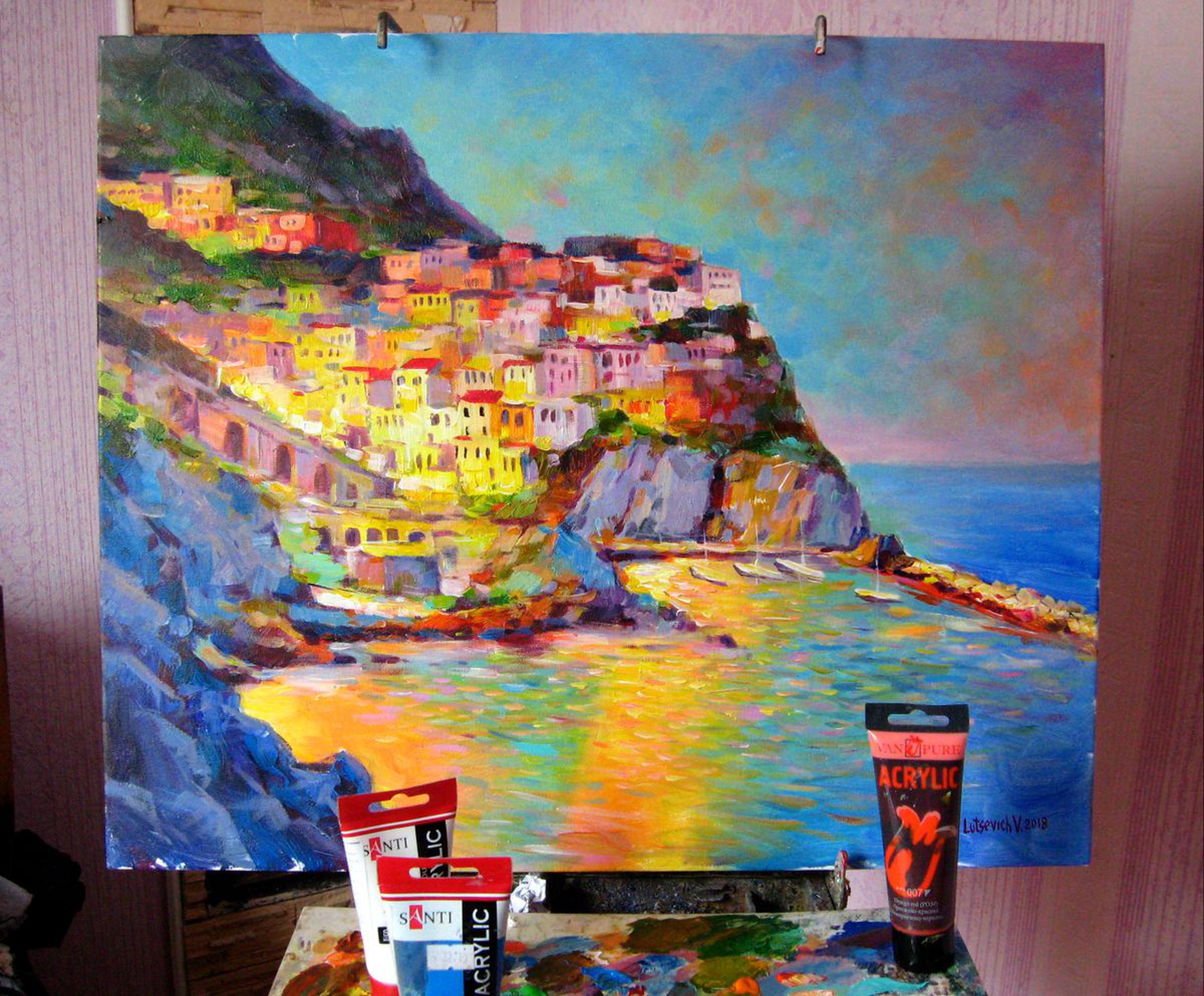 Cinque Terre By Vladimir Lutsevich Artfinder