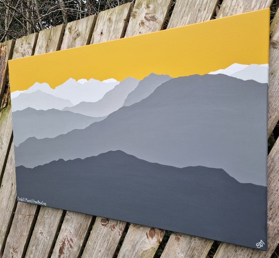 Scafell Massif from Dow Crag, The Lake District