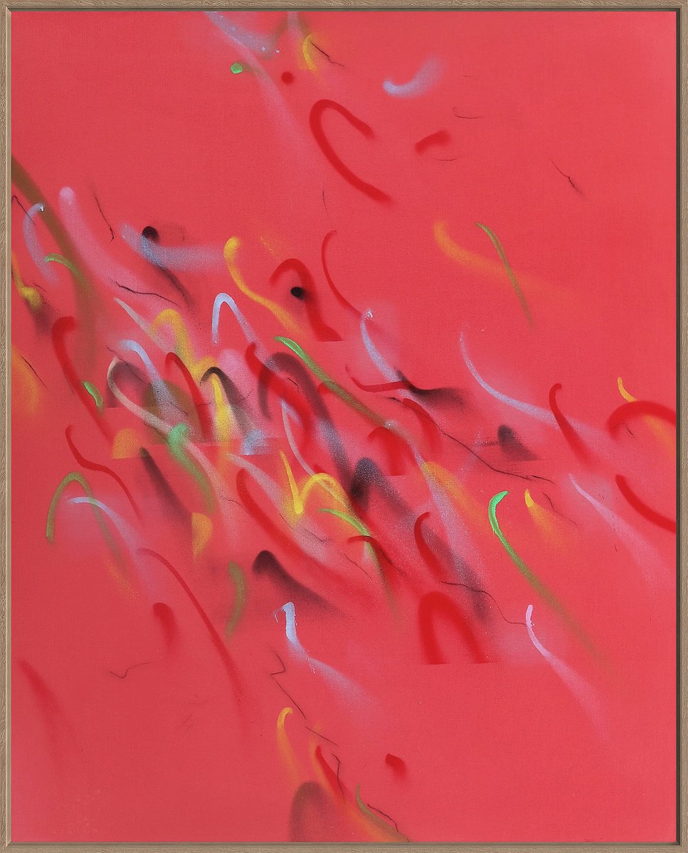 Abstract Painting By Evgenia Makarova, 31 X 39, Ember Notes, Original Artwork