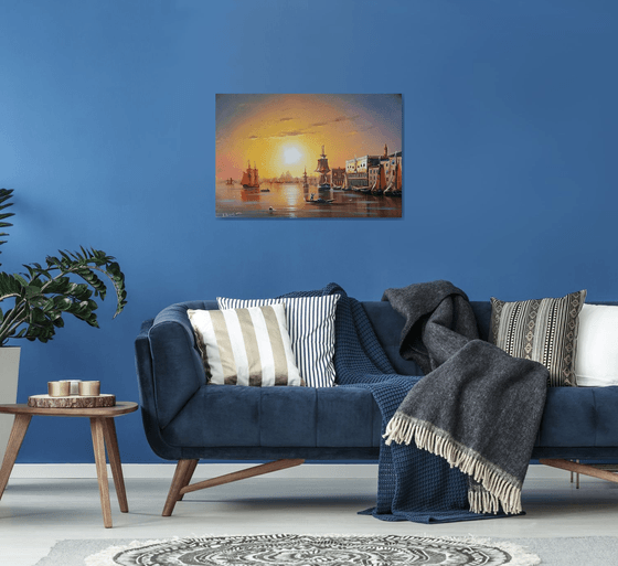 Port -1(60x90cm, oil painting)