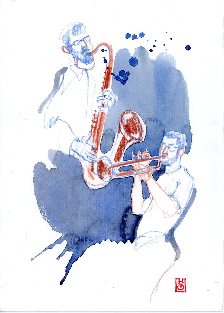 Musicians: Jazz duet by Victoria Sevastyanova