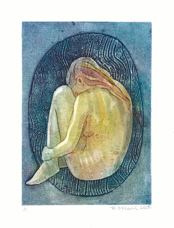 Seated female nude