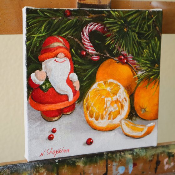 Christmas Painting Santa