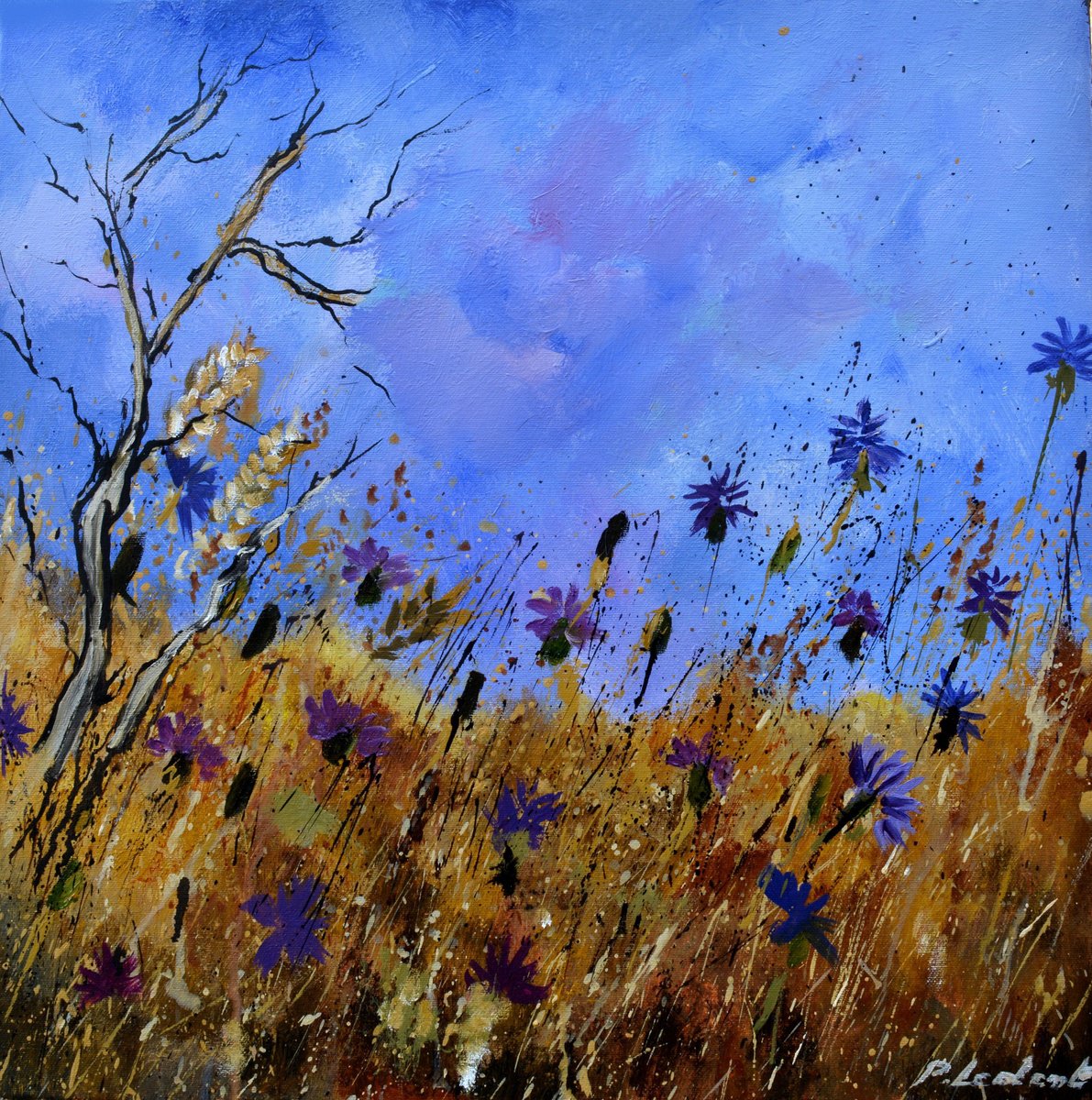 A few cornflowers by Pol Henry Ledent