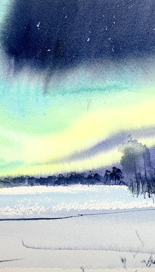 Aurora borealis #21 by Eugenia Gorbacheva