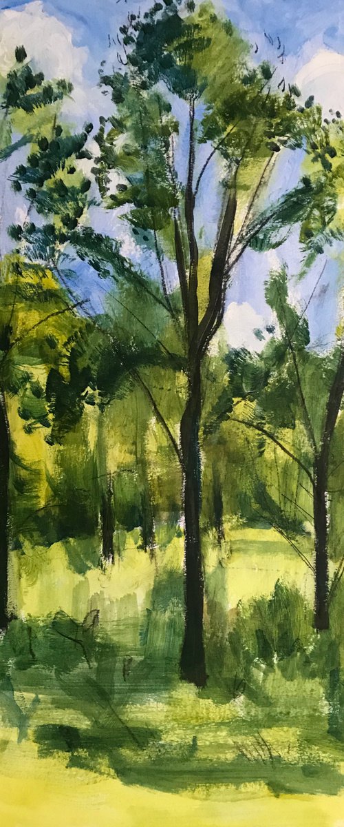 Aspens at Carhaix by Christine Callum  McInally