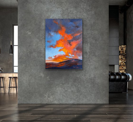 The sky awakens,