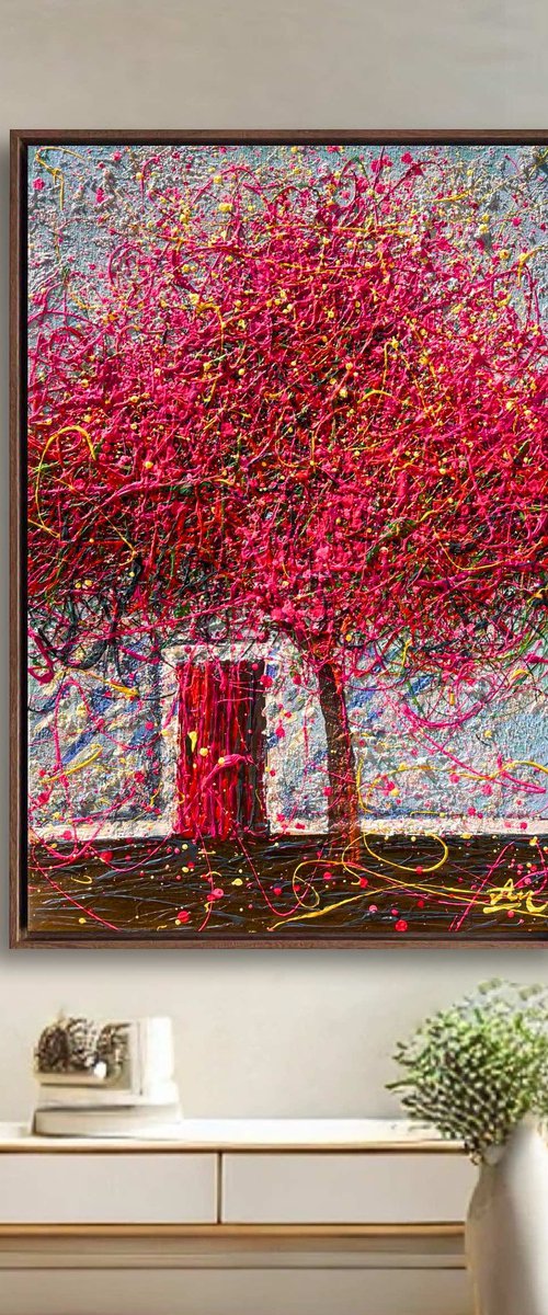 Under the Magenta Canopy - Framed by Nadiia Antoniuk