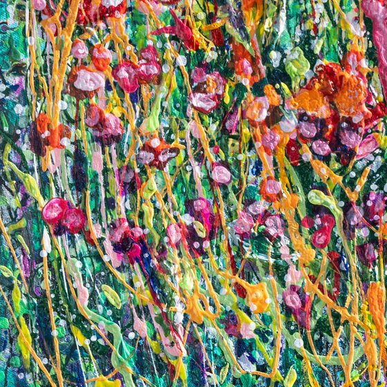Pollocks Meadow Bloom Original Art