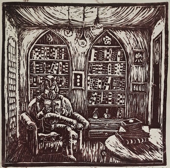 The birdhouse - Library -S2N1A- dark red