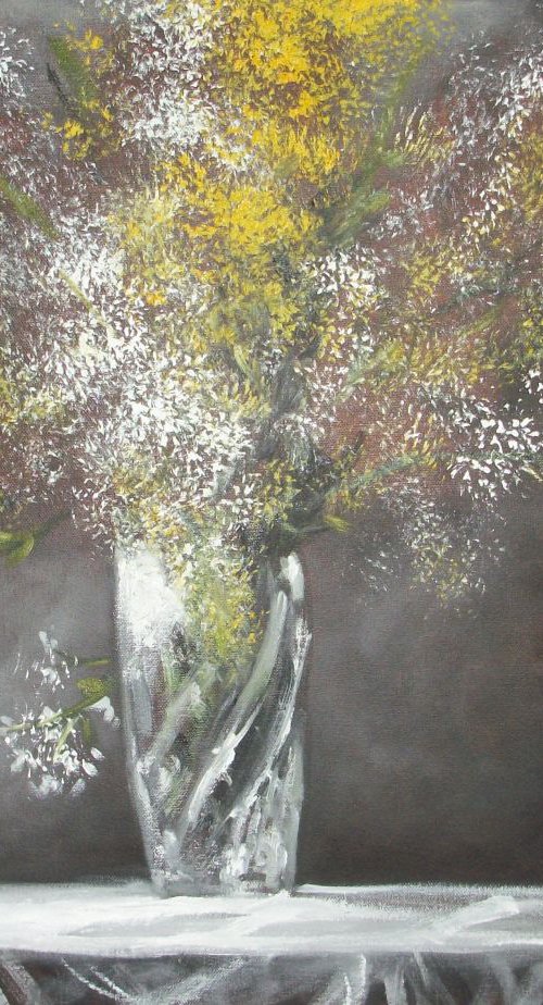 Flowers on a Table by Jack Bagley