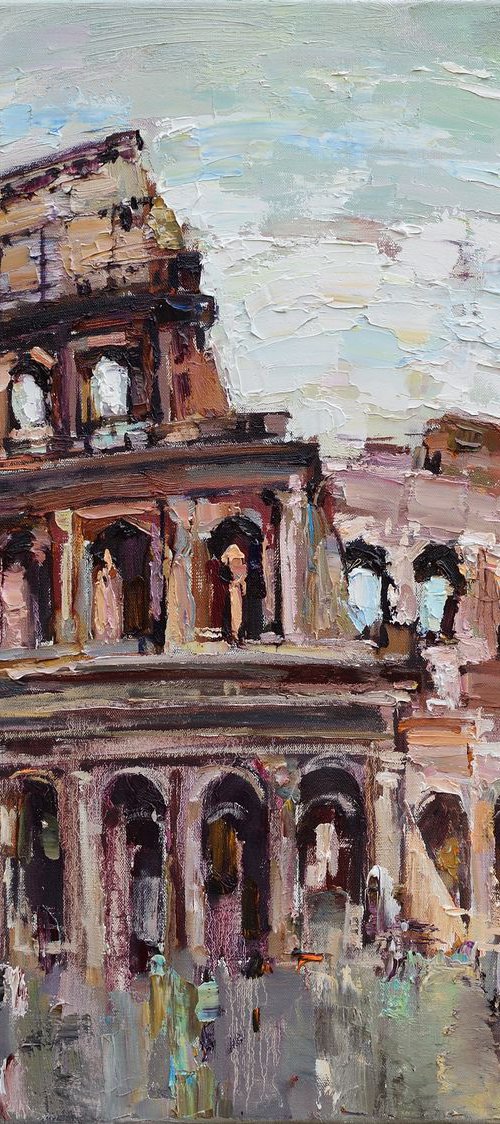 Colosseum - Italy Original oil painting by Anastasiia Valiulina