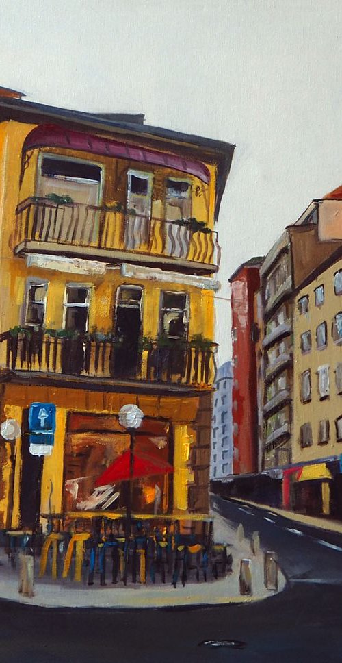 "Small five corners" 65x80cm Acrylic on Canvas by Georgi Nikov