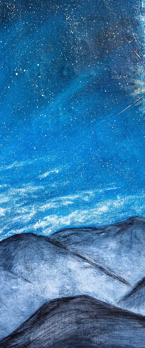 Shooting Star Sky by Rimma Savina