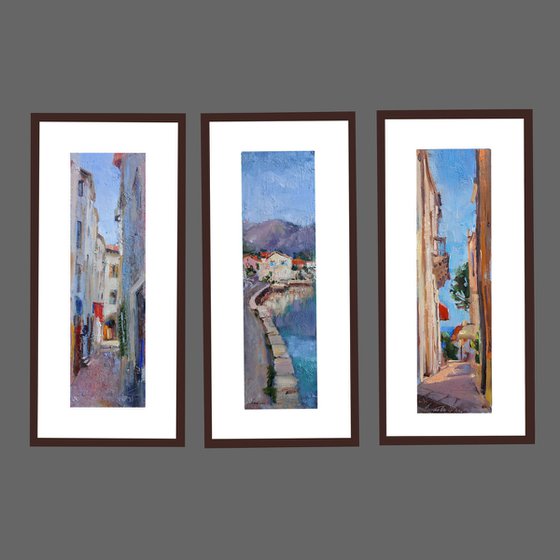 Summer in Montenegro  triptych