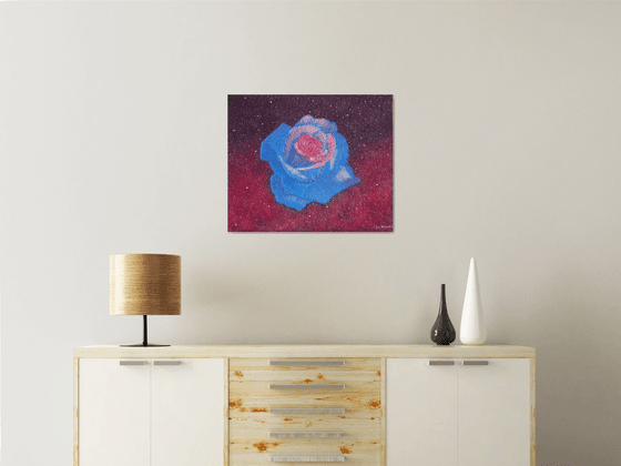 Forever Loyal - abstract spiritual blue painting