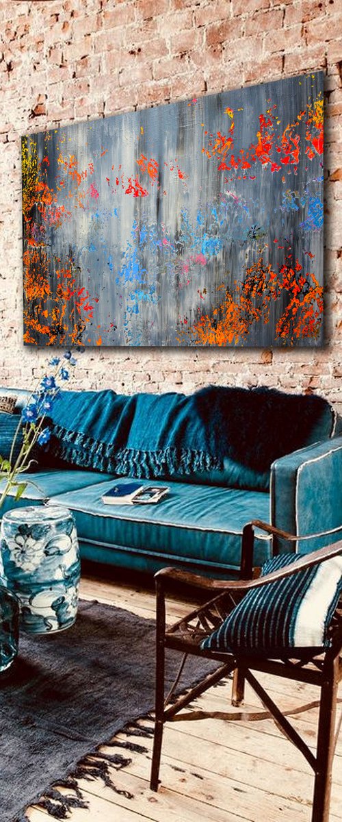 150x100cm. / abstract painting / Abstract 119 by Alex Senchenko