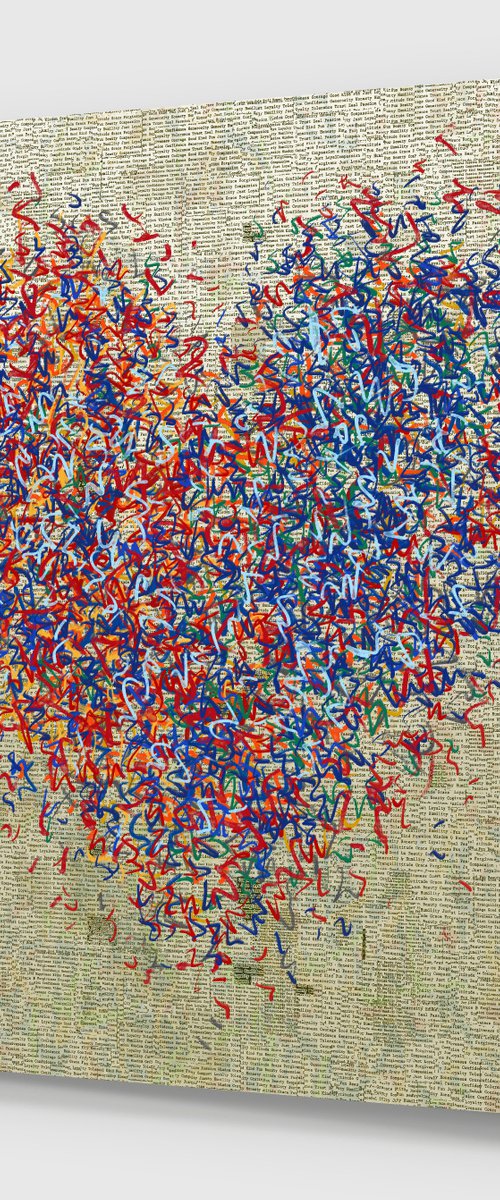The Total Optimist Eleven 101 x 101cm by George Hall