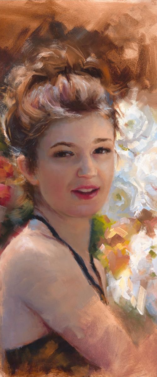 Katelynn in the Rose Garden by Talya Johnson
