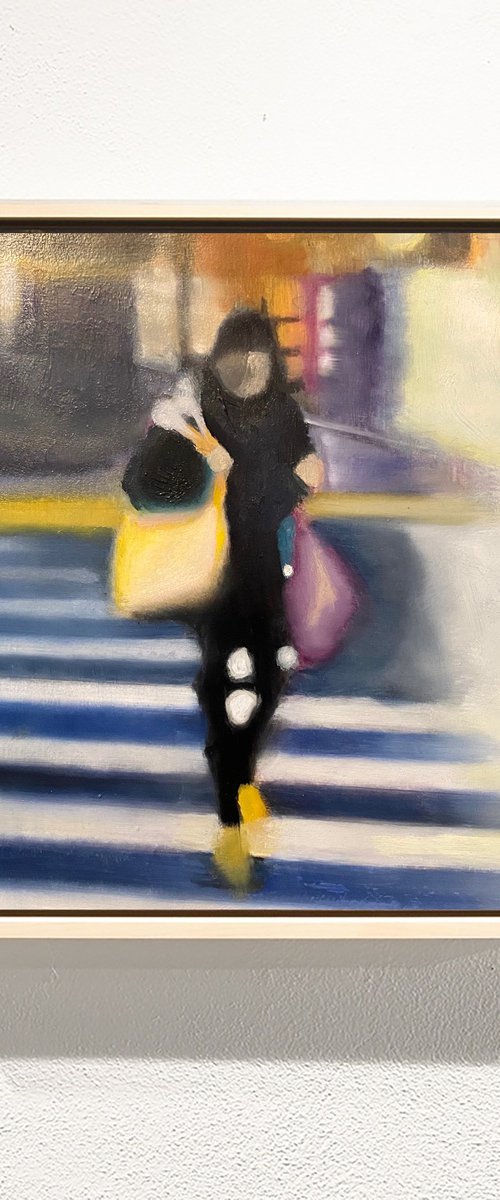 Crossing Clarendon by Dennis Crayon