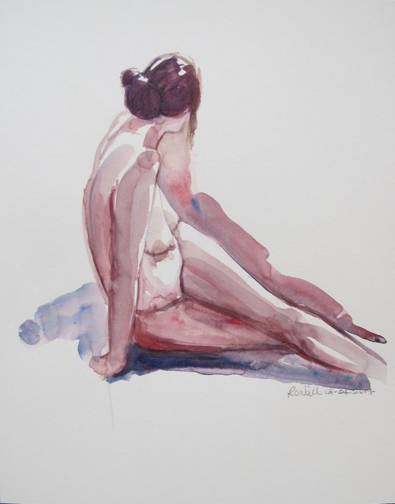 Seated female nude