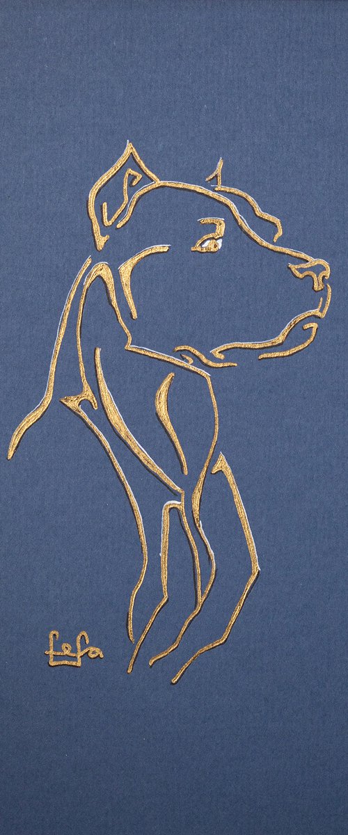 "American Staffordshire Terrier" by Fefa Koroleva