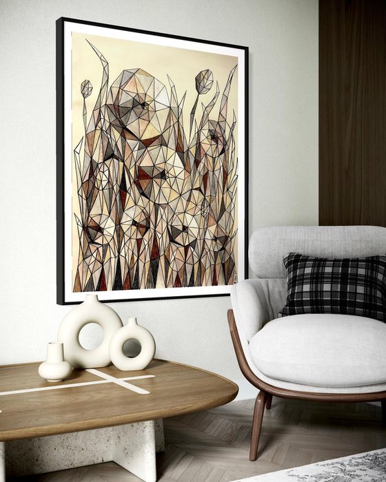 DANCE OF BEIGE FLOWERS