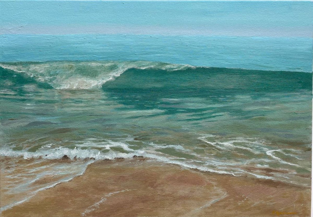 Ocean wave by Bohdan Vykhrenko