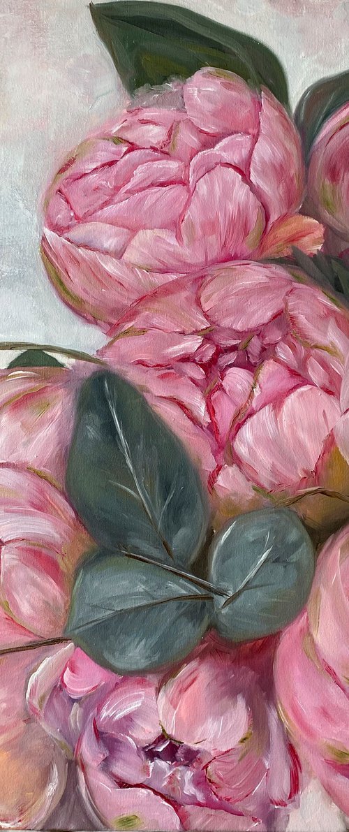 Peony Bouquet by Anna Lyashenko
