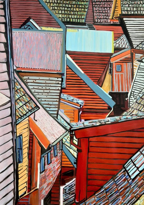 ROOFS / 101 X 72 cm