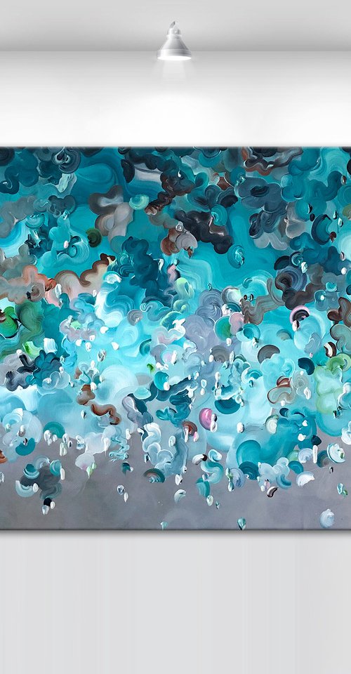 'When reef is alive' - 72x36" by Tatiana Georgieva