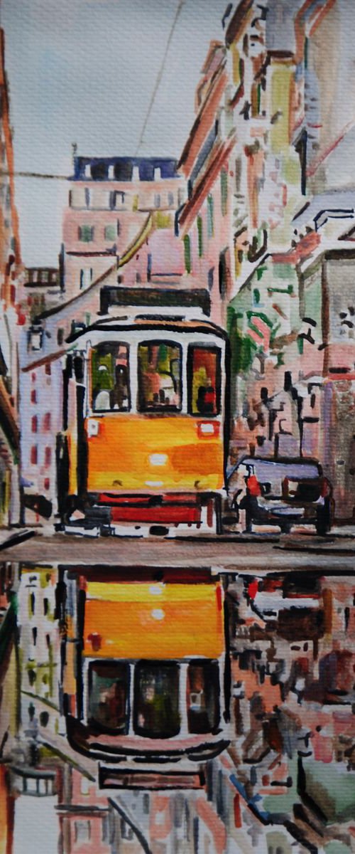 Cityscape / 42 x 29.7 cm by Alexandra Djokic