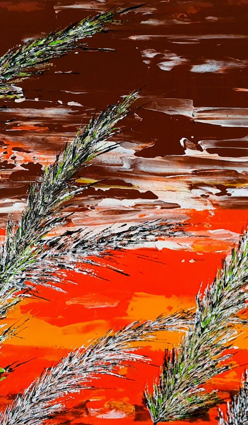 Grass In Brown Color by Daniel Urbaník