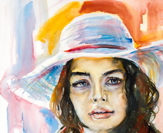 Girl with hat