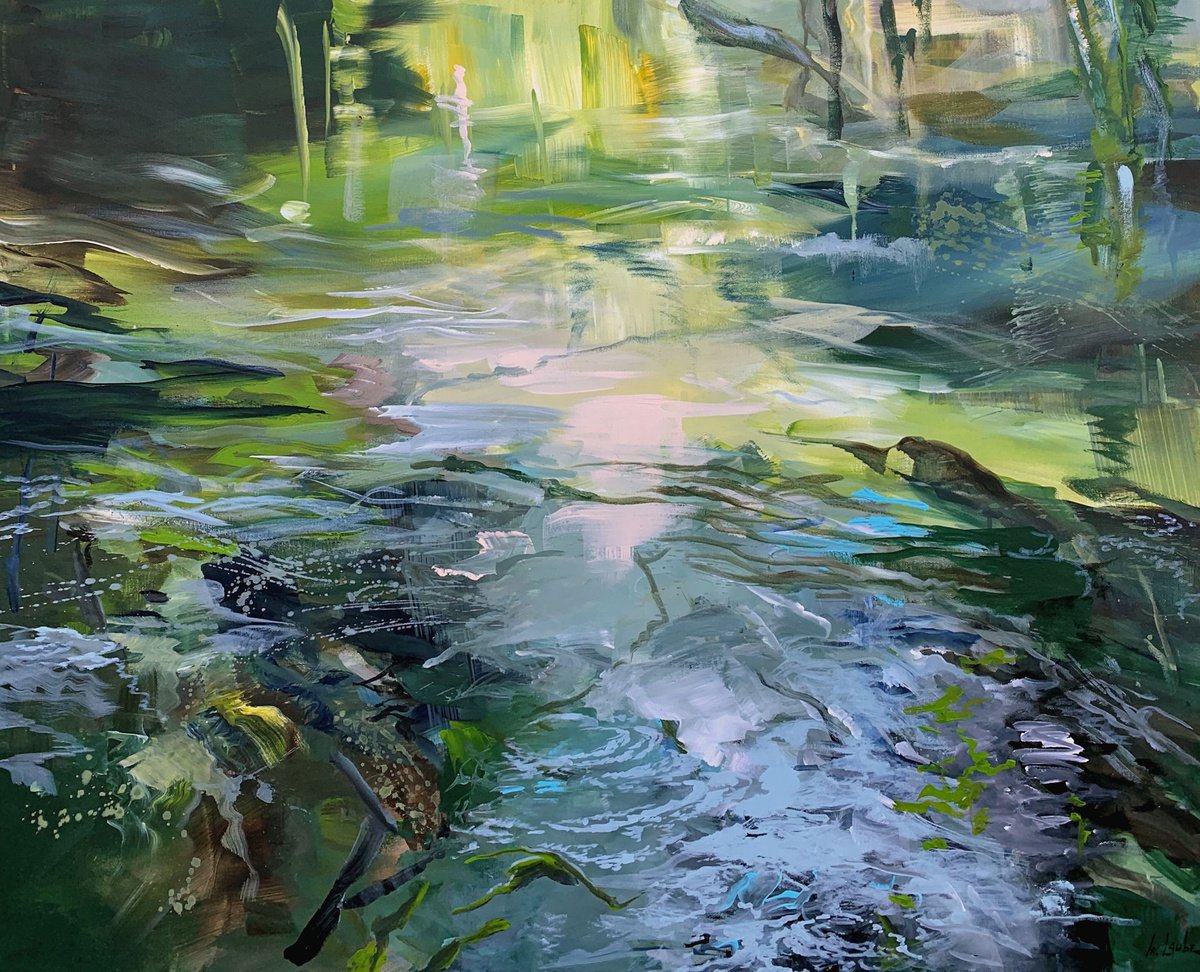 Forest brook I by Irina Laube